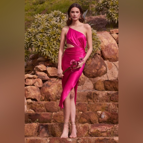 Astr Dresses & Skirts - ASTR the Label Martina Dress in Fuchsia